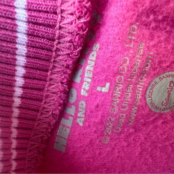 Hello Kitty and Friends Women's Long Sleeve Sweatshirt Bright Pink - Picture 3 of 5